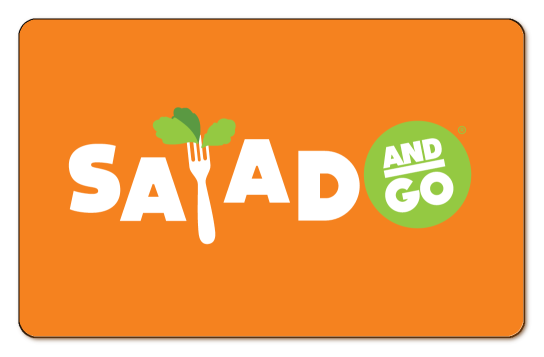 salad and go logo over green background